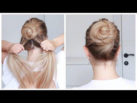 Видео: Элегантный пучок, который выглядит так, будто вы сходили в салон красоты