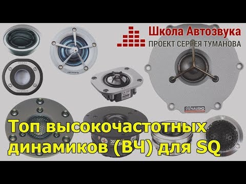 Видео: Топ высокочастотных динамиков (ВЧ) для SQ