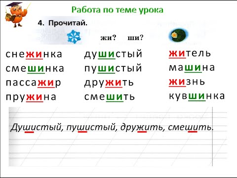 Видео: Почему в буквосочетаниях ЖИ-ШИ, ЧА-ЩА, ЧУ-ЩУ написание гласных надо запомнить