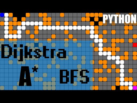 Видео: Алгоритмы Поиска Пути на Python. Алгоритм А*, Дейкстры, Поиск в ширину [ Pygame ]