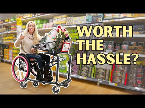 Видео: ♿️ИНСТРУКЦИЯ ДЛЯ ЛЮДЕЙ С ИНВАЛИДНОСТЬЮ: ИСПОЛЬЗОВАНИЕ КОРЗИНЫ ДЛЯ ПОКУПОК НА КОЛЯСКЕ-КОЛЯСКЕ | Ст...