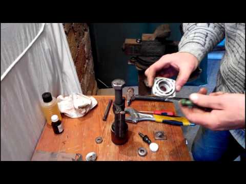 Видео: Распрессовка пары , замена подшипника ,МШУ 2 9 125 Фиолент новое