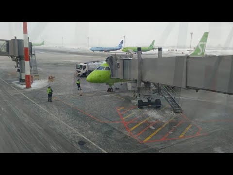 Видео: Embraer 170 а/к S7 Airlaines | Рейс Ханты-Мансийск-Новосибирск