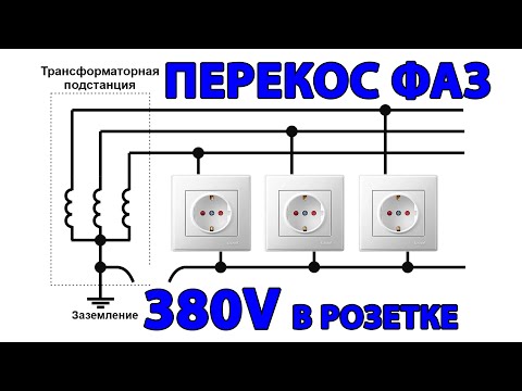 Видео: Перекос фаз и откуда в розетке 380 Вольт