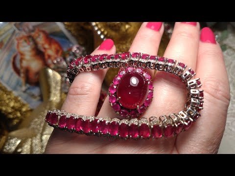 Видео: РУБИНОВАЯ САГА 🐦‍🔥👑❣️ ЧАСТЬ 2-Я 👑 КОЛЬЕ И КАБОШОНЫ 👑❣️🐦‍🔥ОГНЕННАЯ МИСТИКА ЦВЕТА 👑❣️⚜️