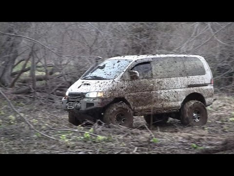 Видео: Приключения Мицубиси Делики на бездорожье. 2012 год.