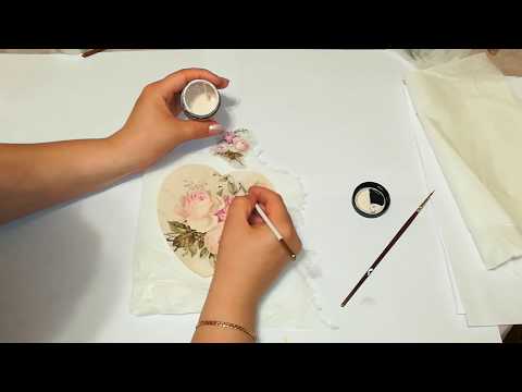 Видео: #12 Декупаж простого сердечка с розами. Мастер - классы от Ники. Шьем с нуля.