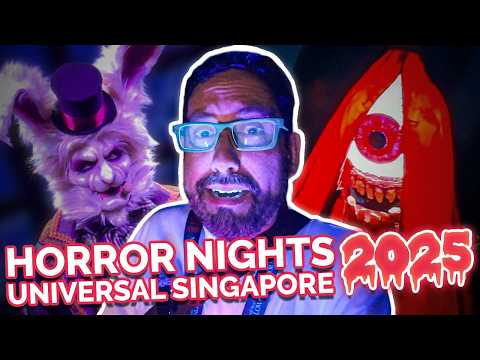 Видео: Ночи ужасов на Хэллоуин в Universal Singapore: ВСЕ дома и зоны ужасов!