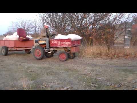 Видео: Мини Т - 16 и пай, 1 тона. Минитрактор с мотоблока.