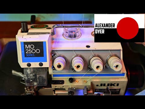 Видео: Juki 2516 5-ниточный 2-игольный оверлок с защитным стежком