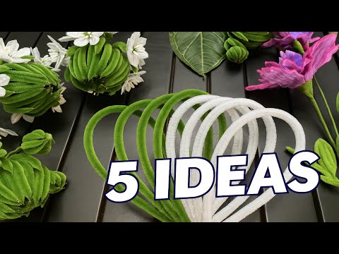 Видео: 🌸 Вы НИКОГДА не видели таких цветов из ершиков! 😱 5 простых DIY идей, которые вы полюбите!