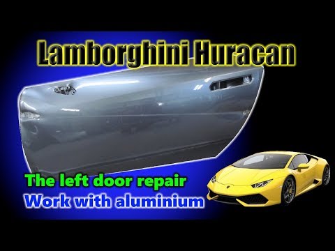 Видео: The door repair of Lamborghini Huracan. Ремонт двери от Ломбаргини Хуракан