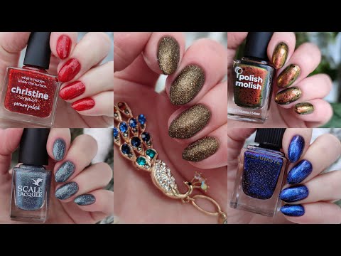 Видео: Маникюры декабря 🎄💅🏻 Masura, Polish molish, Celanaste, Scale lacquer, Picture polish ✨