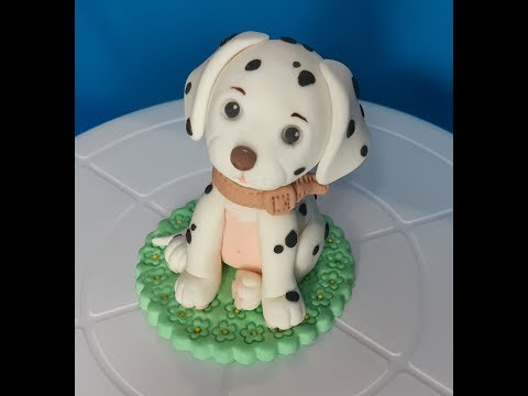 Видео: ЩЕНОК ДАЛМАТИНЦА!!! Фигурка из ДОМАШНЕЙ МАСТИКИ! /  DALMATIAN PUPPY