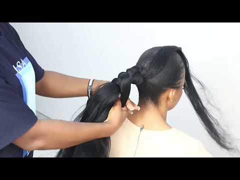 Видео: ПРОСТАЯ И ГЛАДКАЯ ПРИЧЕСКА «КОНСКИЙ ХВОСТ» ИДЕАЛЬНО ПОДХОДИТ ДЛЯ ВАС/гильдия начинающих