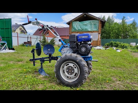 Видео: Оборотный окучник с бороздоделом для посадки картофеля мотоблоком