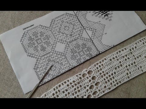 Видео: Топ крючком (филейное вязание). Часть 4. Вяжем образец 6-9 ряды.