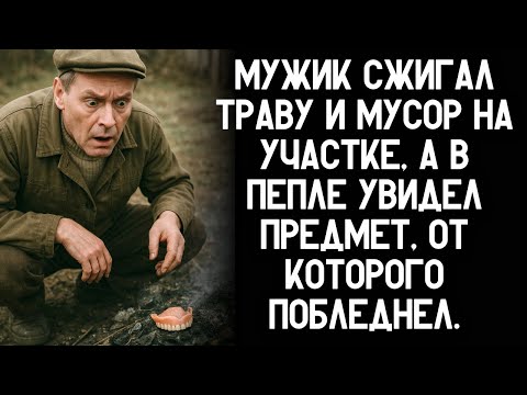 Видео: Мужик сжигал траву и мусор на участке, а в пепле увидел то, от чего потерял дар речи!