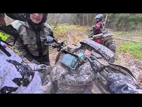 Видео: Aodes mud pro 1000 ходовая катка в компании друзей 