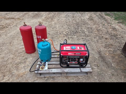 Видео: Генератор Honda EG3800CX - обзор, перевод на газ, тест мощности