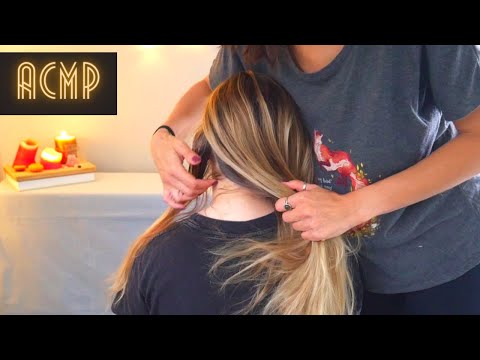 Видео: АСМР Приятно-мурашечное расчесывание и проборы  с Пайпер