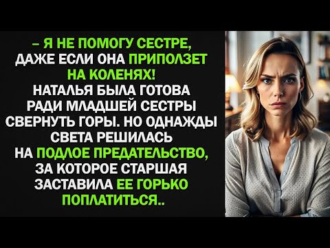 Видео: Наталья была готова ради младшей сестры на все  Но однажды Света решилась на подлое предательс