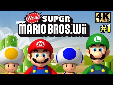 Видео: New Super Mario Wii #1 — Новый Марио из Прошлого {Wii} прохождение часть 1