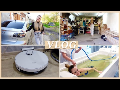 Видео: РОБОТ ПЫЛЕСОС | УБОРКА В ГАРАЖЕ | ПОДВОДНЫЙ МАССАЖ