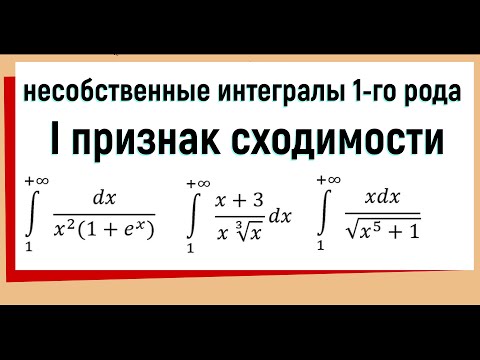 Видео: 20. Признаки сходимости несобственных интегралов. Признак сравнения.