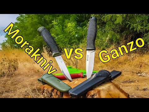 Видео: Ganzo G806 проти Morakniv Companion та Basic