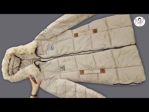 Видео: [DIY] ✂️! Не выбрасывайте старую парку. Ты полюбишь это.