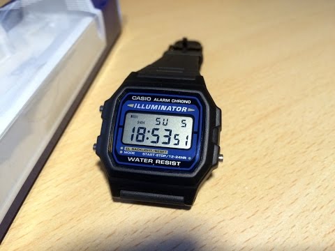 Видео: Обзор часов Casio F-105W-1A