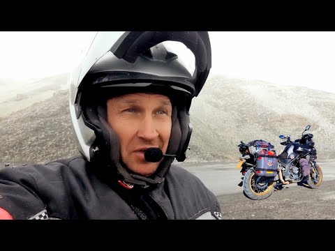 Видео: Мотопутешествие по снежному Китаю попал в метель ч.18