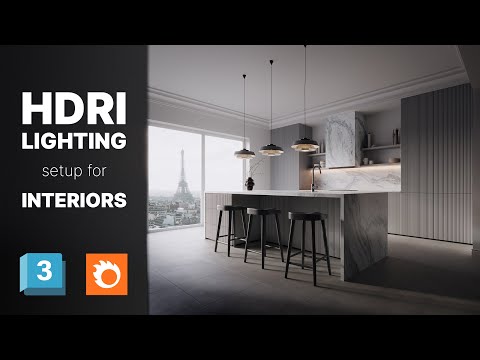 Видео: Настройка HDRI-освещения для визуализации интерьера | 3ds Max + Corona Render