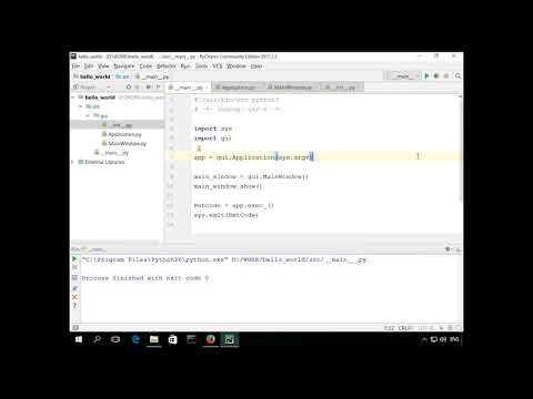 Видео: Как создать пользовательский интерфейс на языке Python с помощью библиотеки Qt, часть 1