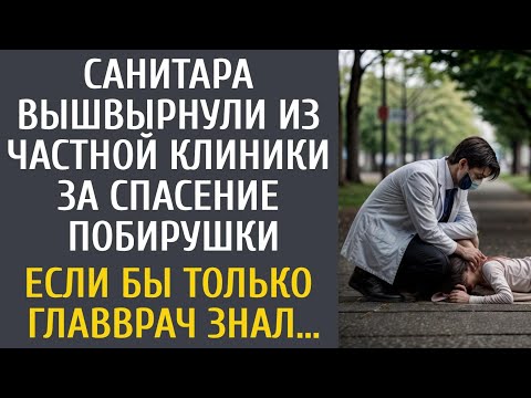 Видео: Санитара вышвырнули из частной клиники за спасение побирушки… Если бы только главврач знал…