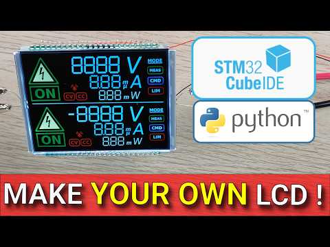 Видео: Пользовательский ЖК-дисплей: программирование STM32 и тестирование Python