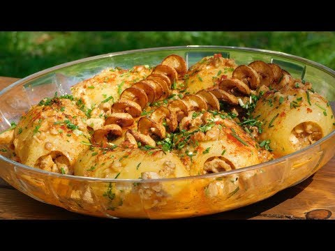 Видео: Начинённая КАРТОШКА В СЛИВОЧНОМ СОУСЕ!!! ОБЕД НА ОРДУ)