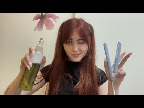 Видео: АСМР сделаю тебе укладку на вечеринку 🤍🪩