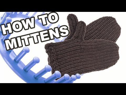 Видео: Как сделать варежки на круглоткацком станке
