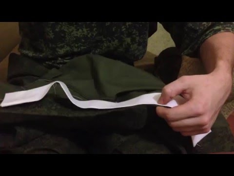 Видео: Как подшить подворотничок к воротничку? Как подшиваться в Армии.