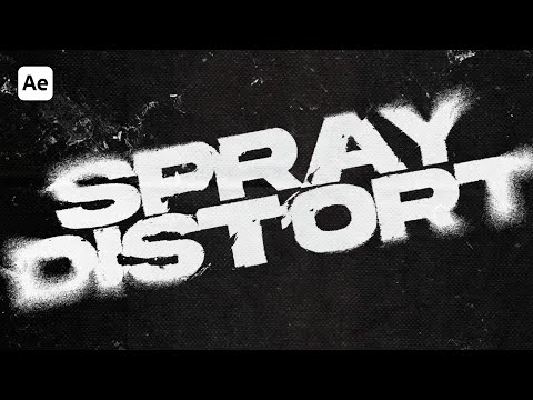 Видео: Легко СОЗДАЙТЕ этот потрясающий эффект SPRAY DISTORT в After Effects!