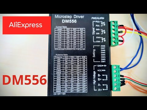 Видео: Обзор драйвера шагового двигателя DM556 + Arduino Nano — подключение, тест и настройка микрошагов