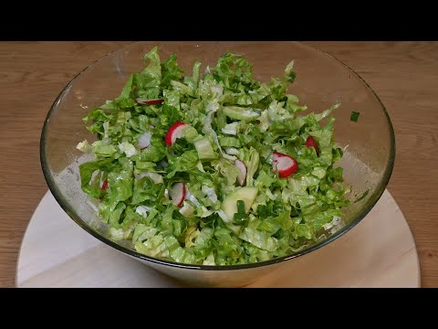 Видео: Свежа зелена салата