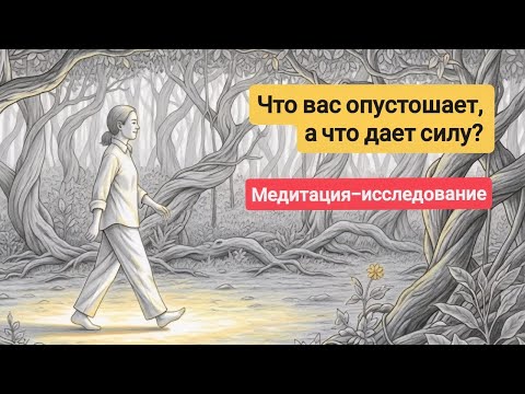 Видео: Куда уходит энергия? Что вас опустошает, а что наполняет? Медитация, психологическая практика