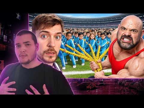 Видео: 100 Детей VS Самый Сильный Человек В Мире! - Нереальный летспосмотрей