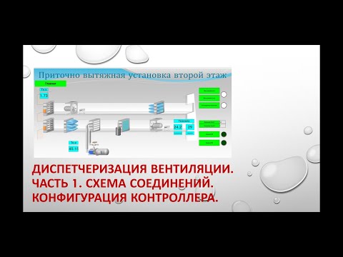 Видео: Диспетчеризация системы вентиляции. Часть 1. Схема соединений, конфигурирование контроллера.