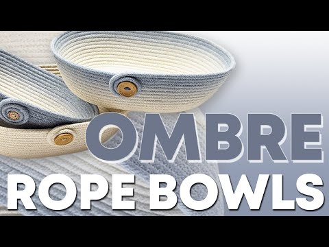Видео: Эффект омбре или градиент на корзинах для плетеных чаш | Еще больше способов добавить цвета вашим...