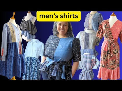 Видео: Как я перерабатываю мужскую рубашку (шью более женственную одежду)