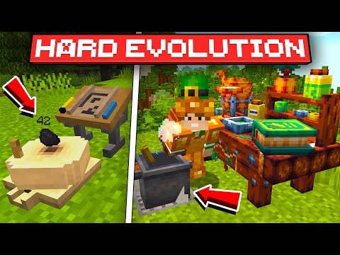 Видео: ПЕРВЫЕ ТЕХНОЛОГИИ - А ПРИЧЁМ ТУТ ЕДА? HardEvolution McSkill #3 ВЫЖИВАНИЕ С МОДАМИ В МАЙНКРАФТЕ